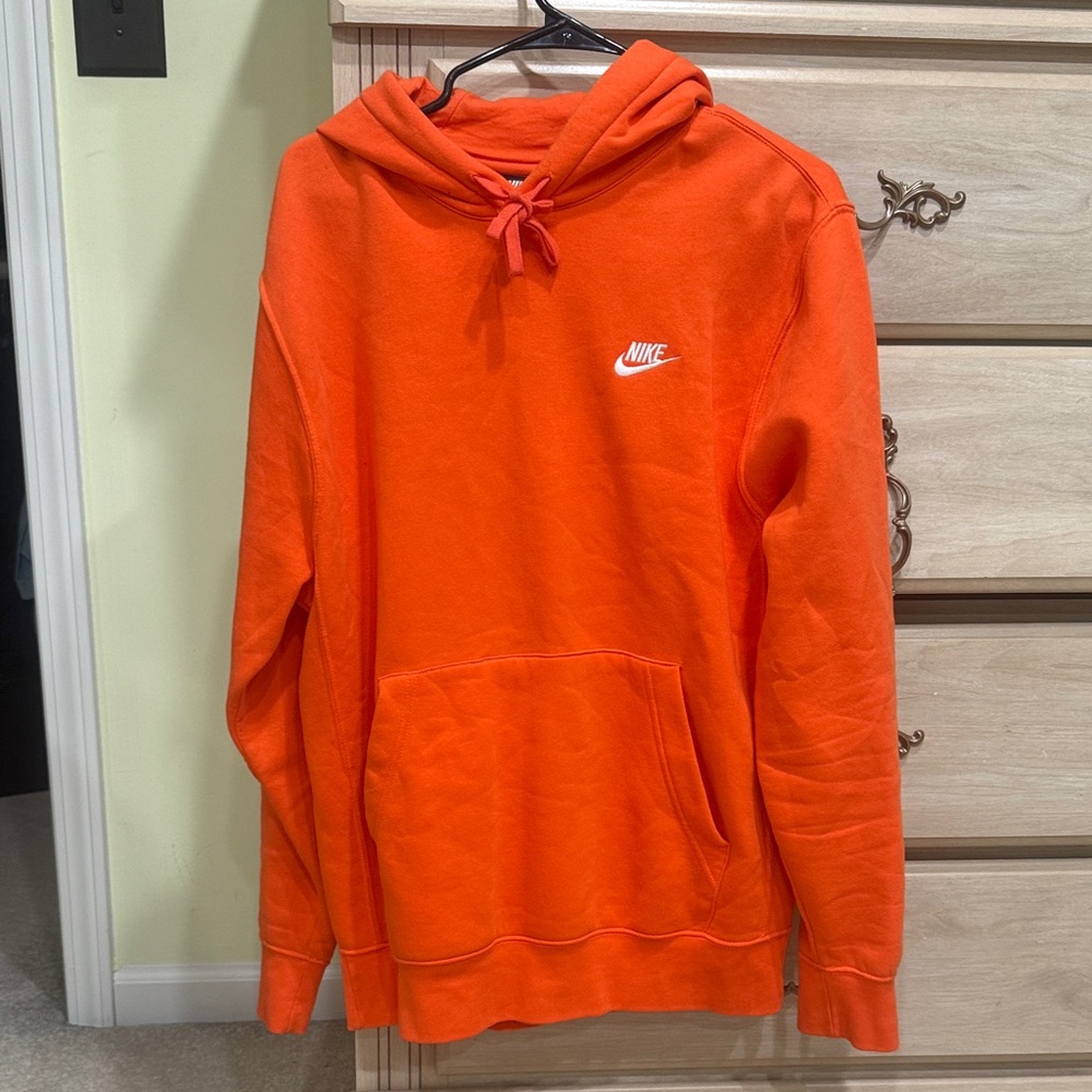 Nike Men's Bright Orange Hoodie